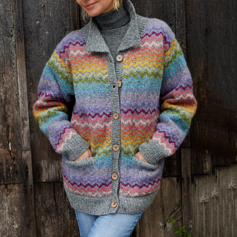 Vintage inspirierte Strickjacke