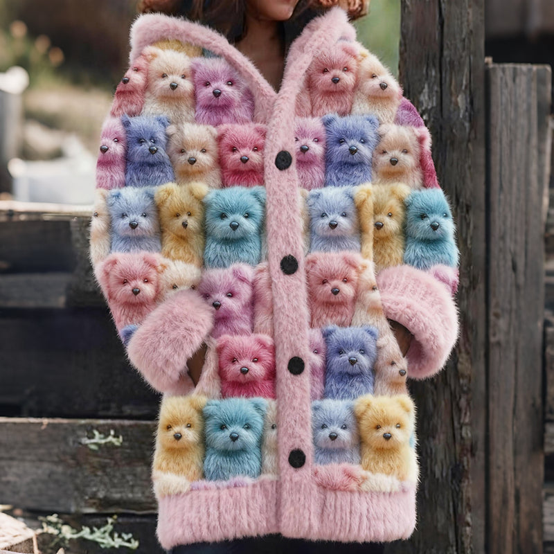 Anmutig gestaltete Strickjacke