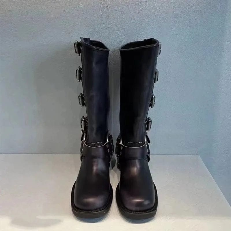 Vintage-Lederstiefel