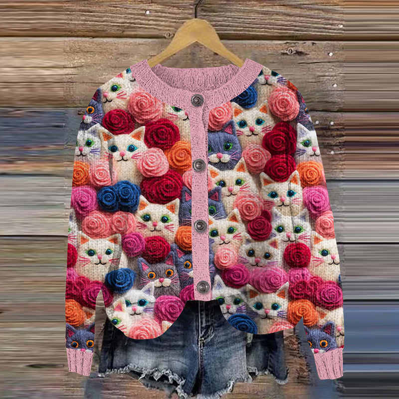 Klassische Vintage Strickjacke
