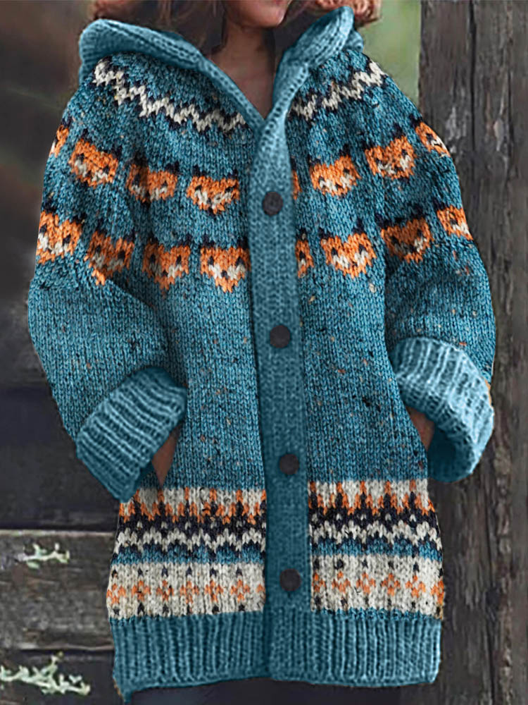 Zeitloser Vintage-Stil Strickjacke