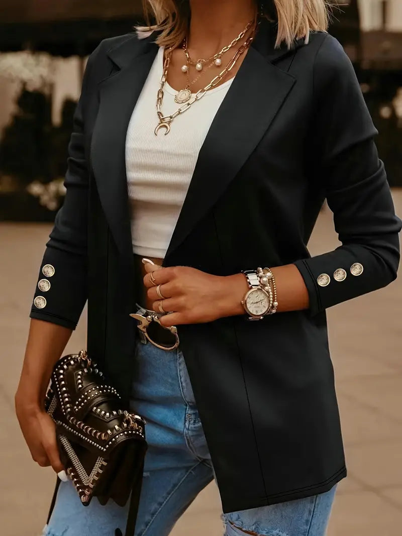 MW | eleganter langärmeliger Blazer für den Frühling