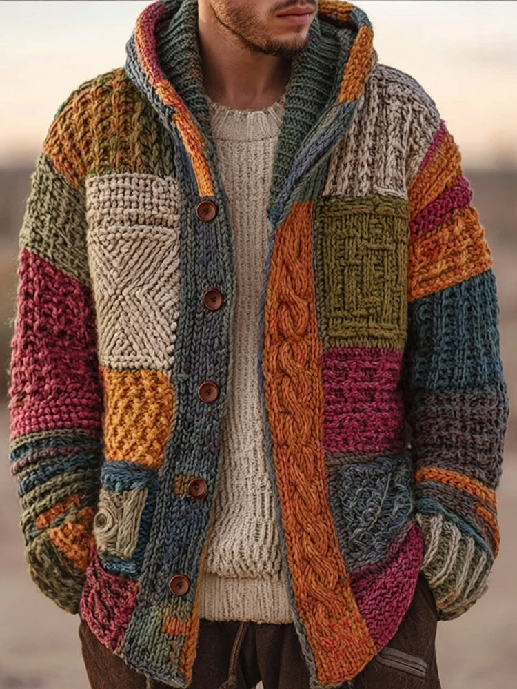 Vintage-inspirierte Strickjacke