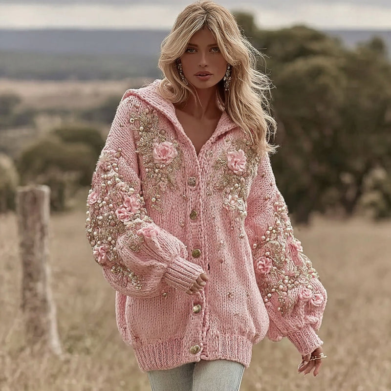Vintage inspirierte Strickjacke