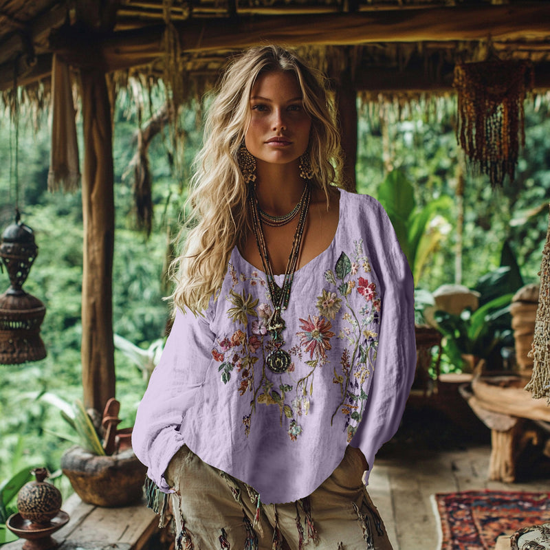 Klassische Vintage Bluse