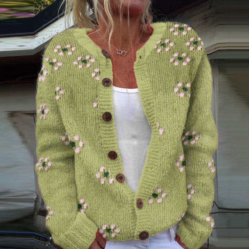 Durchdacht gestaltete Strickjacke