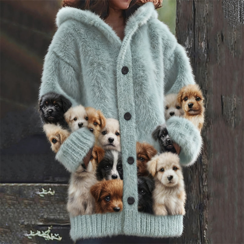 Klassisch designte Strickjacke