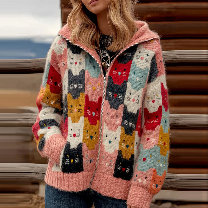 Elegant gestaltete Strickjacke