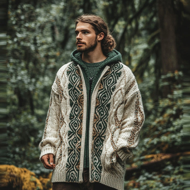 Zeitloser Vintage-Stil Strickjacke
