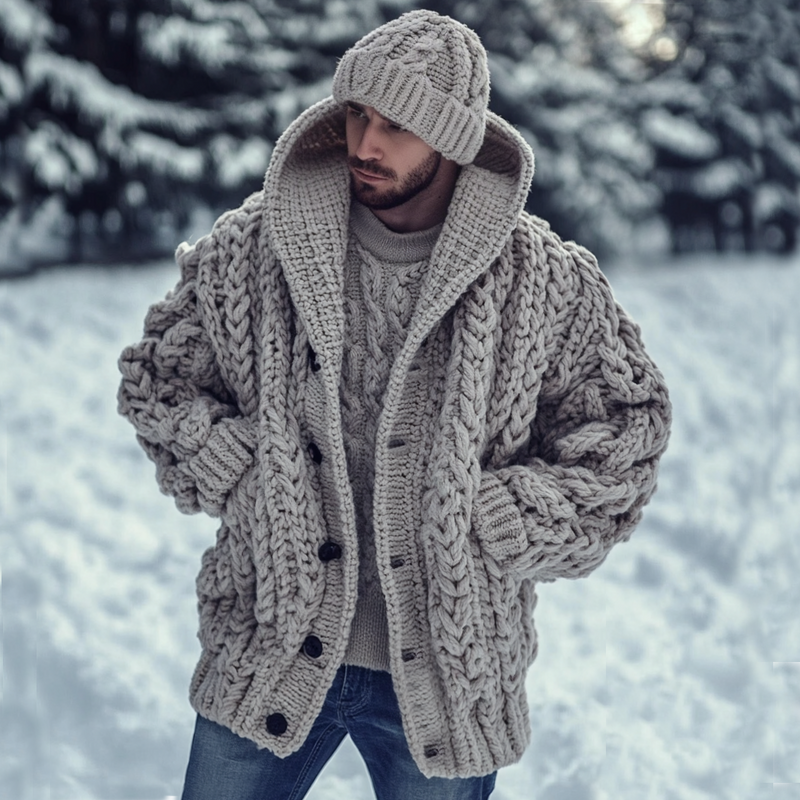 Klassisch gestaltete Strickjacke