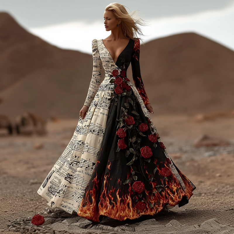 Anmutig gestaltete Kleid