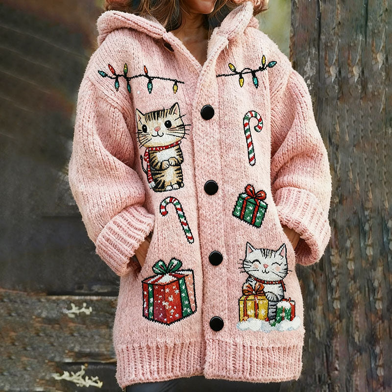 Durchdacht gestaltete Strickjacke