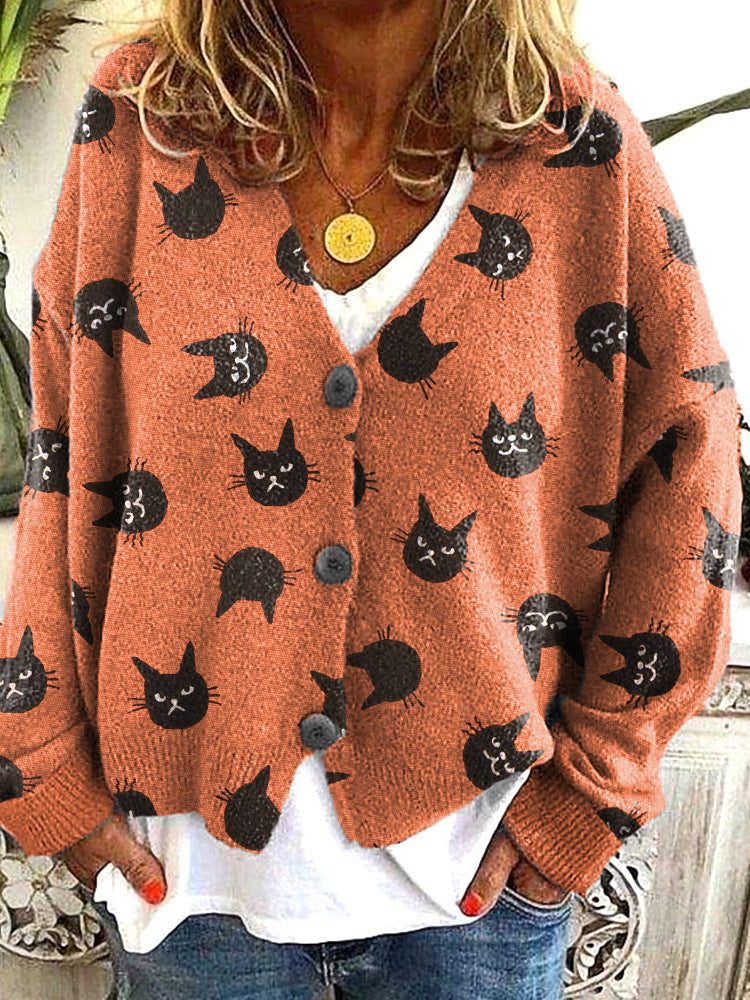 Zeitloser Vintage-Stil Strickjacke
