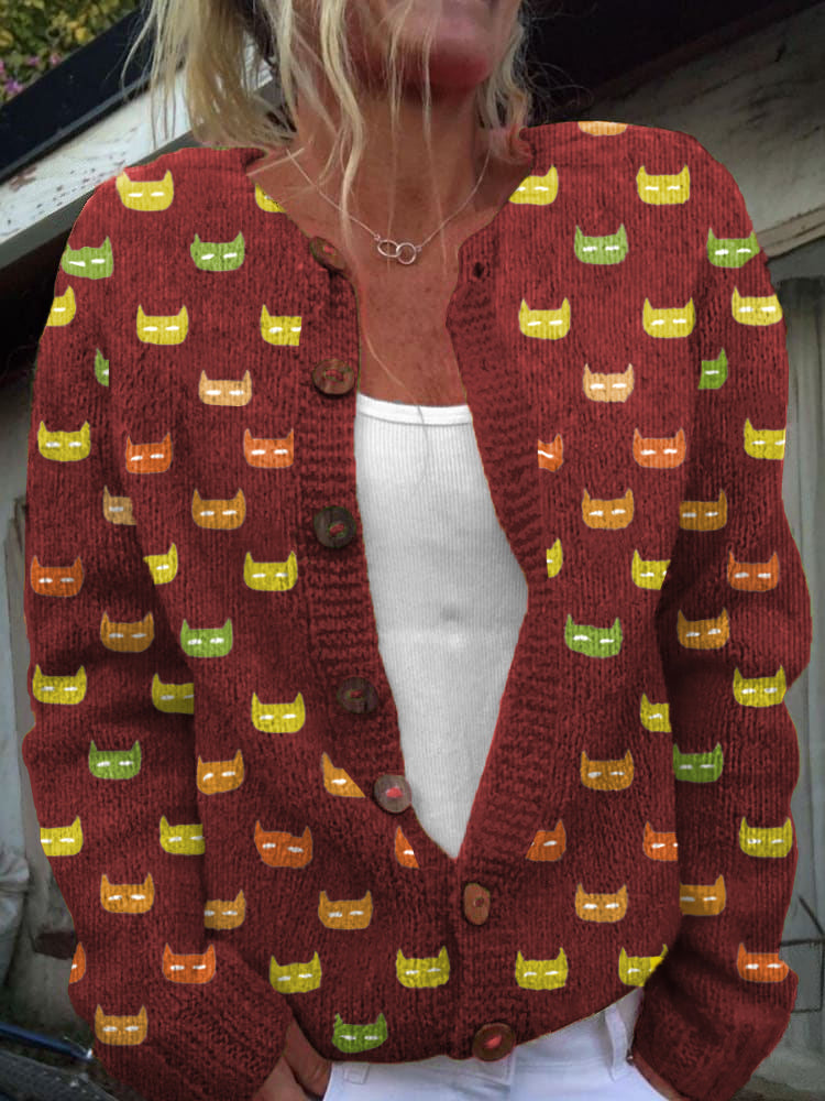Durchdacht gestaltete Strickjacke