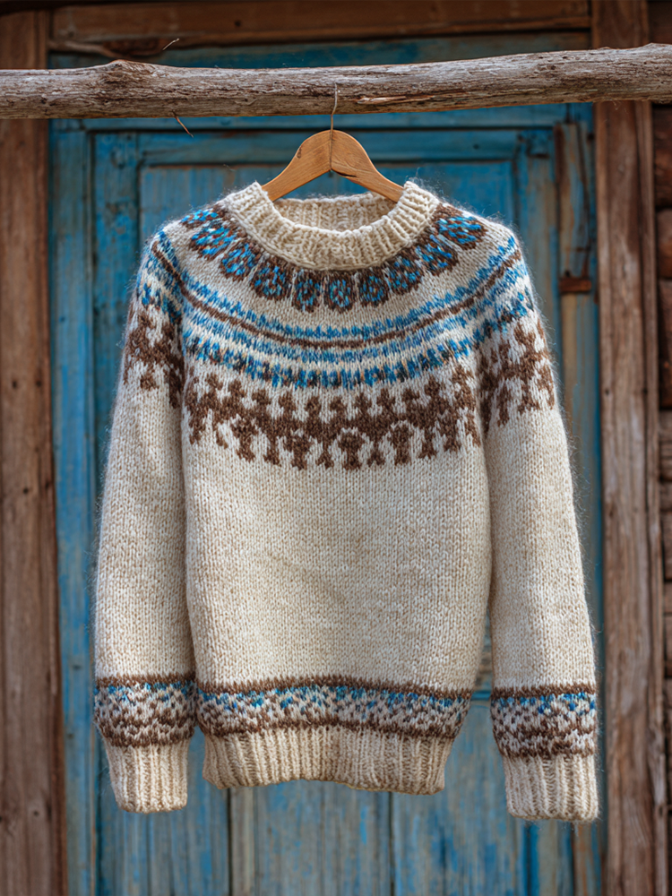 Zeitloser Vintage-Stil Pullover