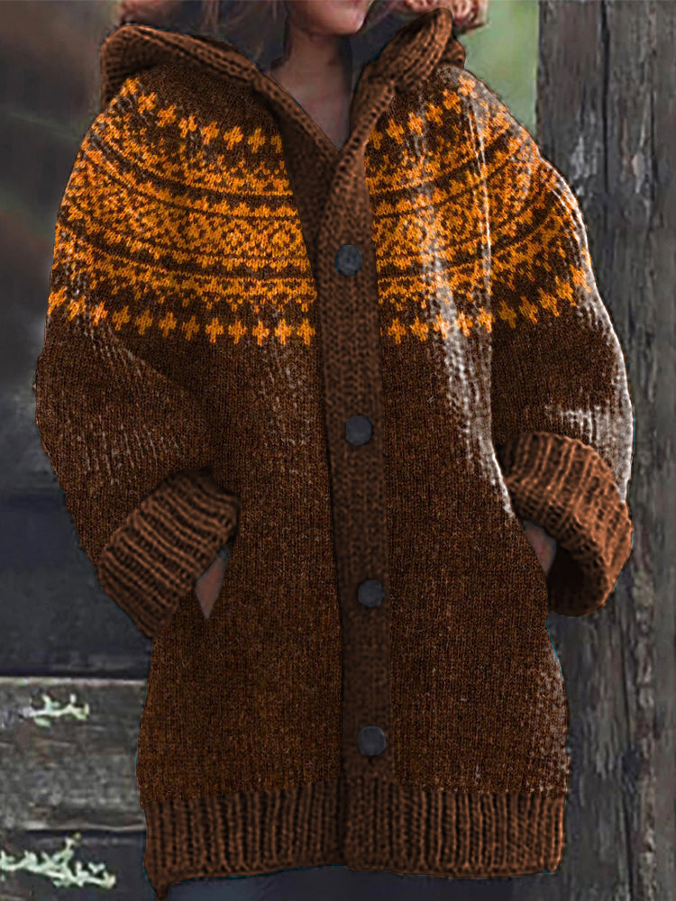 Zeitloser Vintage-Stil Strickjacke