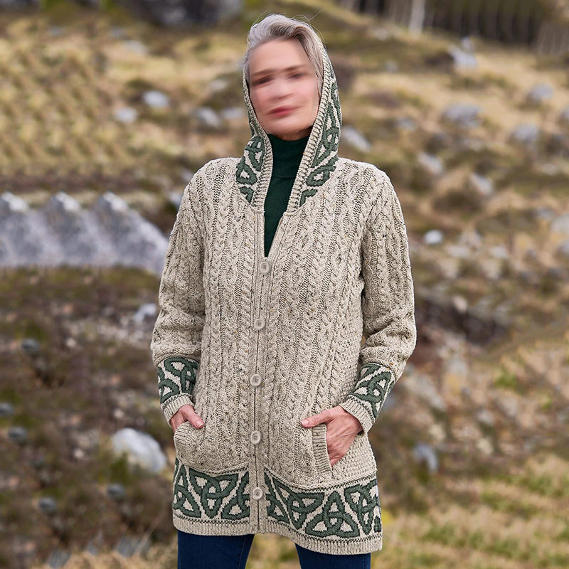 Elegant gestaltete Strickjacke