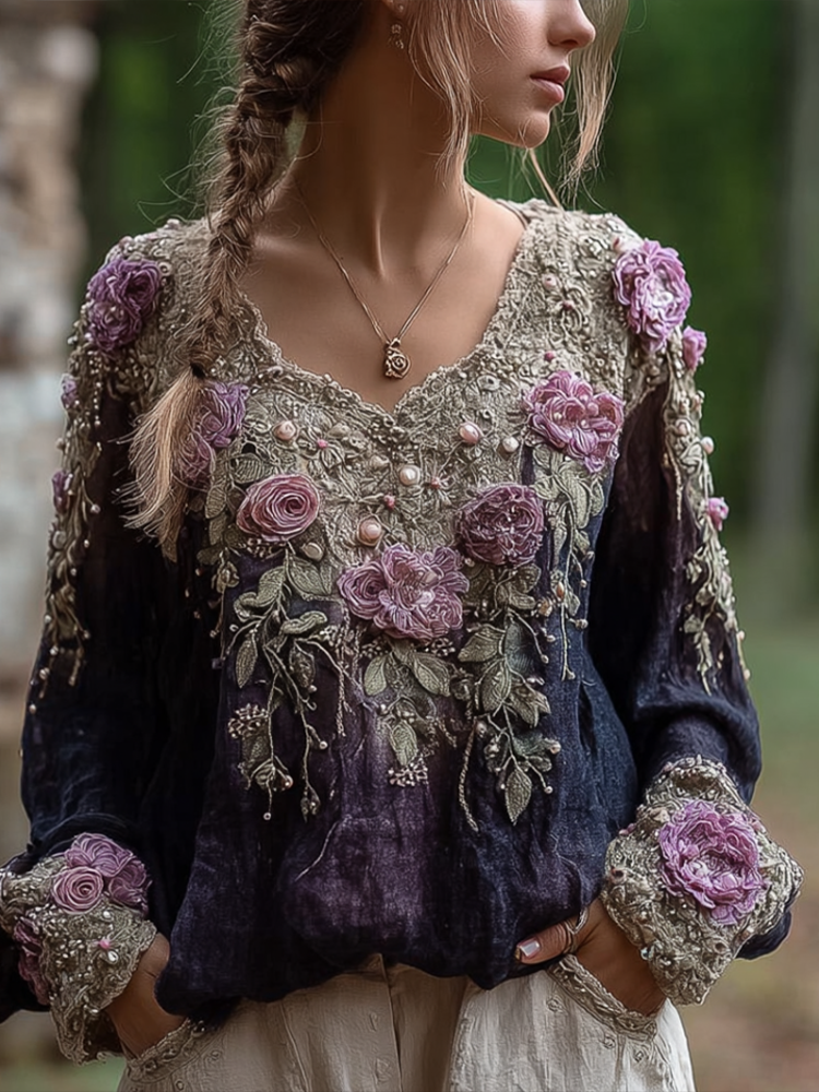 Zeitloser Vintage-Stil Top