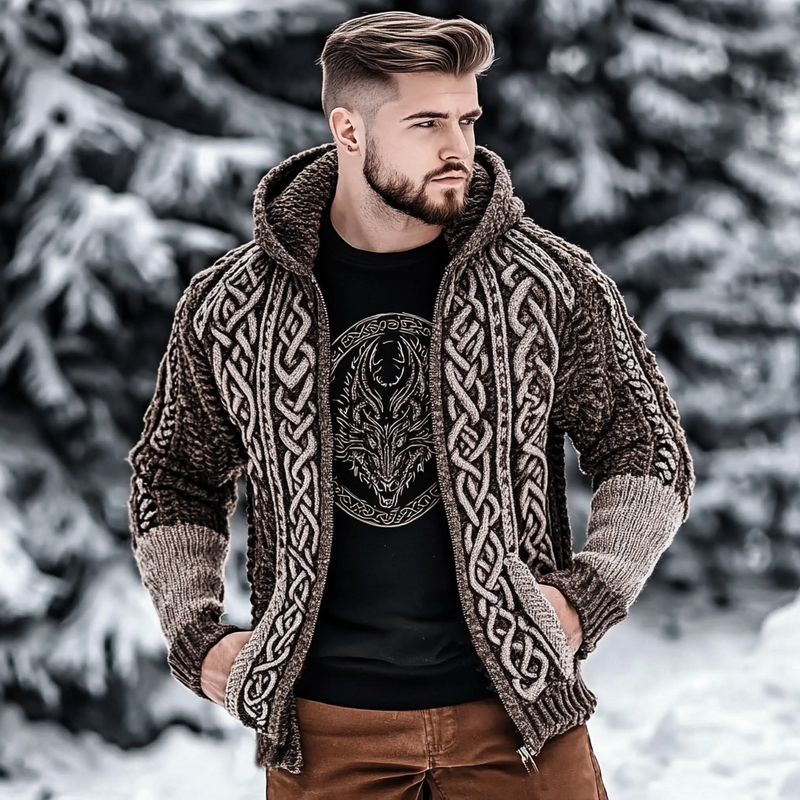 Klassisch gestaltete Strickjacke
