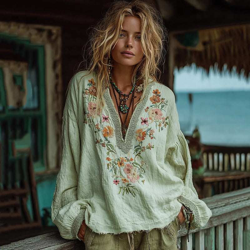 Zeitloser Vintage-Stil Top