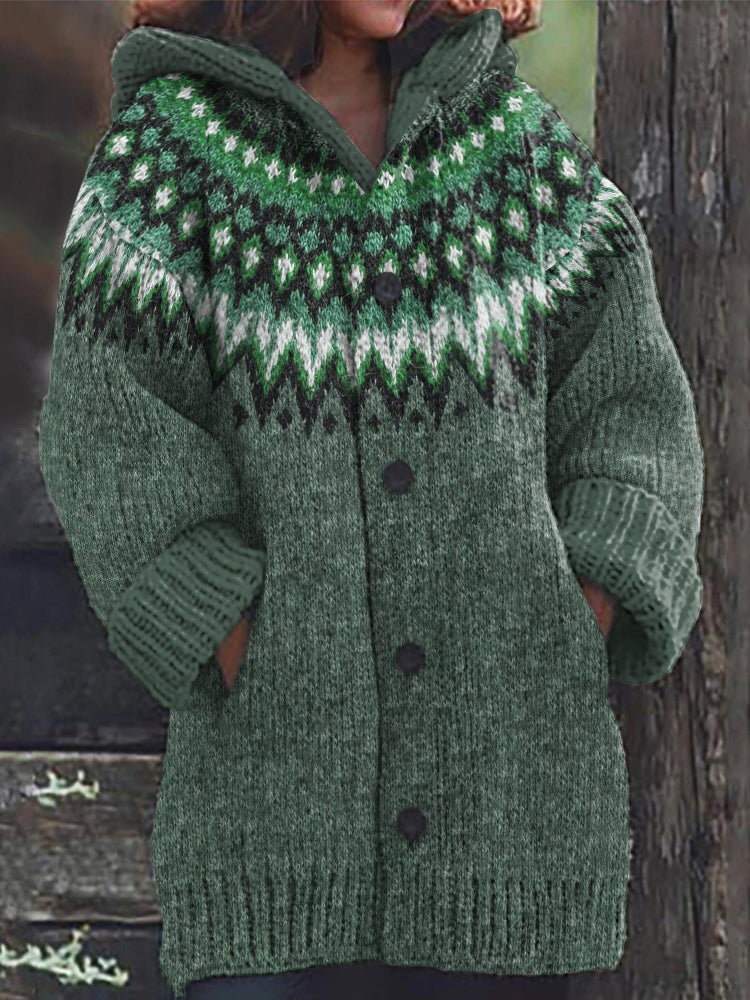 Durchdacht gestaltete Strickjacke