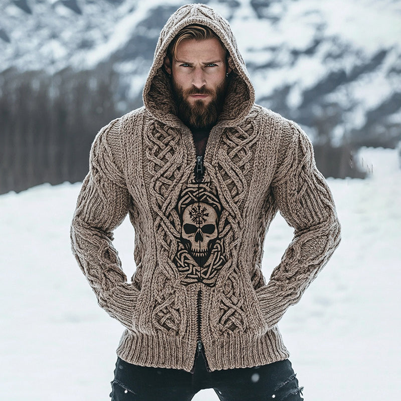 Durchdacht gestaltete Strickjacke