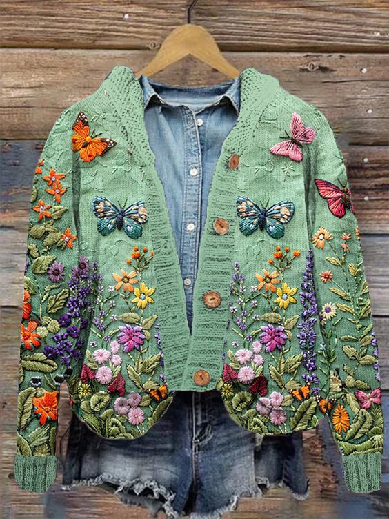 Klassische Vintage Strickjacke