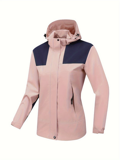 MW | Wasserdichte Outdoor-Sportjacke mit Kapuze für Damen