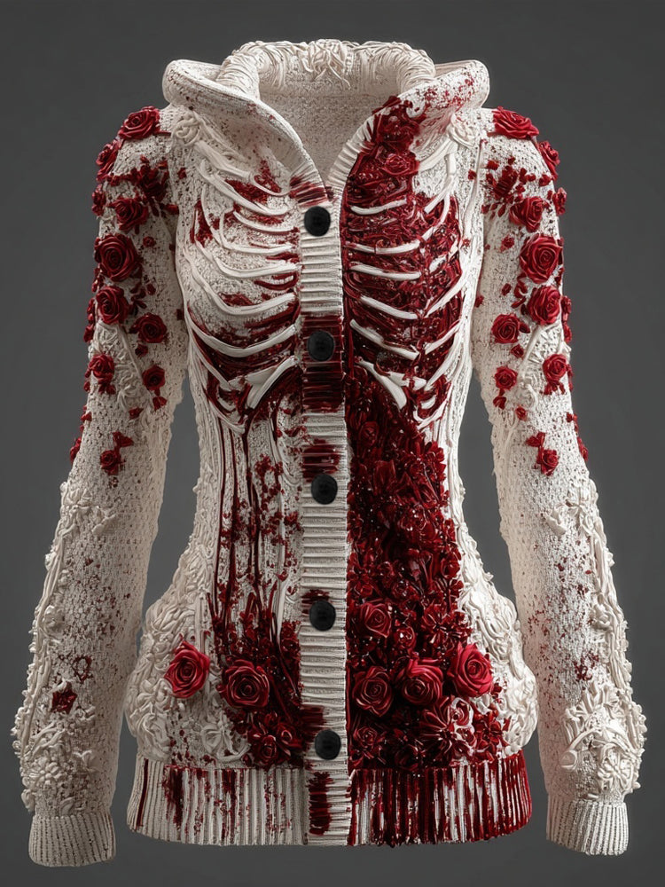 Anmutig gestaltete Strickjacke
