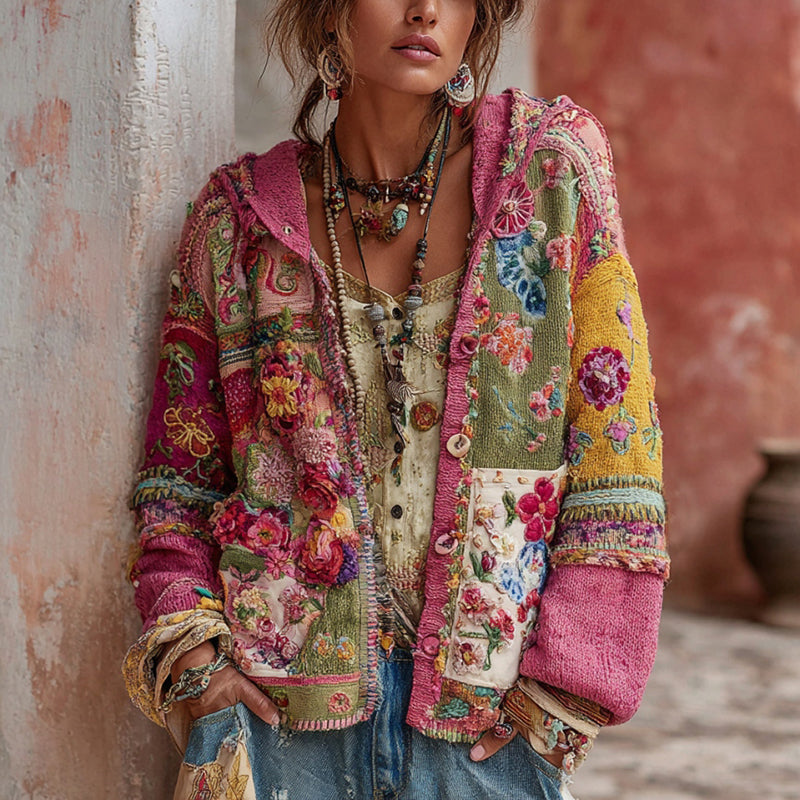 Elegant gestaltete Strickjacke