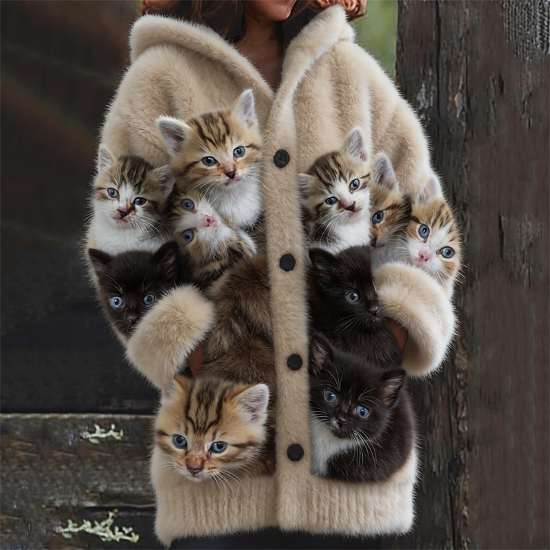 Wunderschön gefertigte Strickjacke