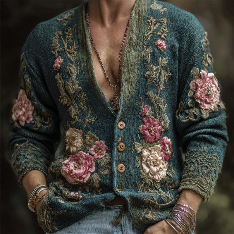Durchdacht gestaltete Strickjacke