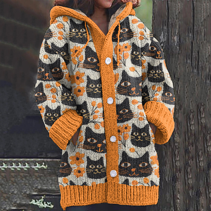 Durchdacht gestaltete Strickjacke