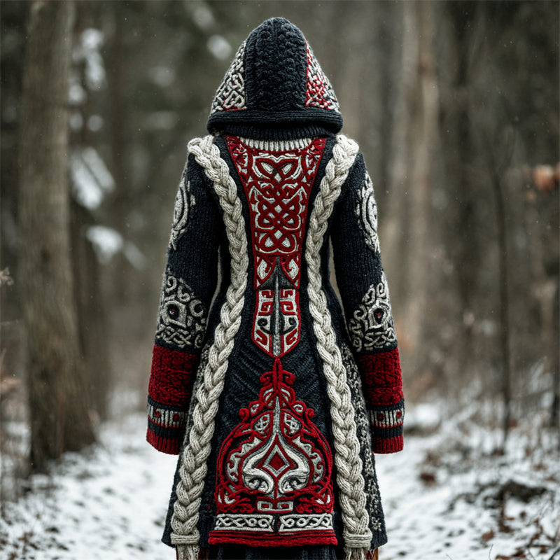 Durchdacht gestaltete Strickjacke