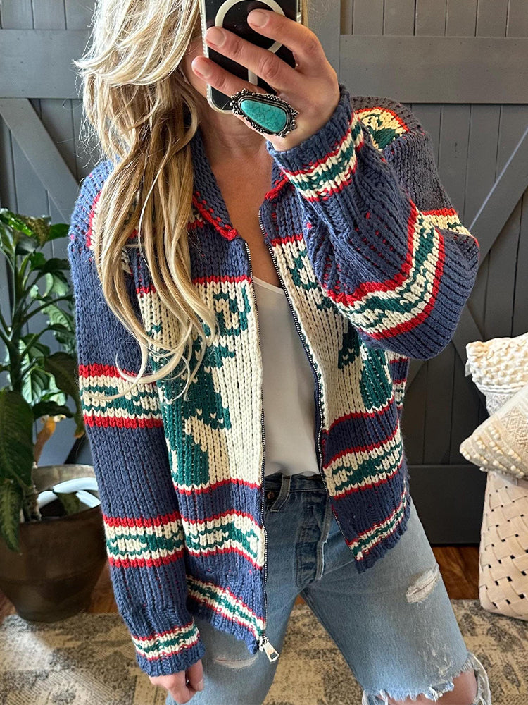 Vintage inspirierte Strickjacke
