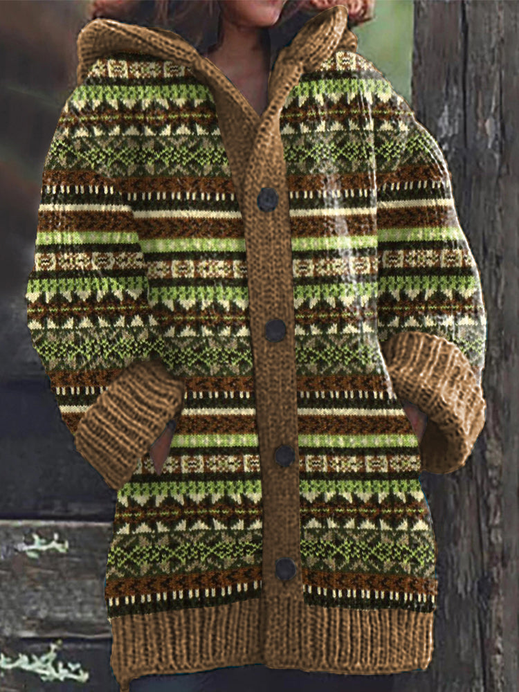 Durchdacht gestaltete Strickjacke