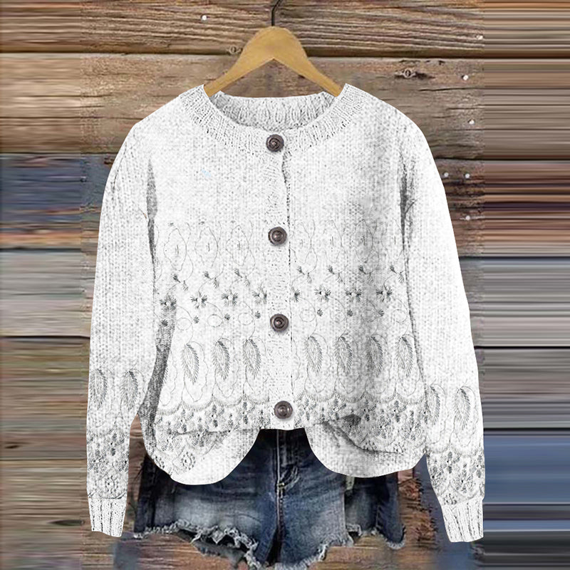 Klassische Vintage Strickjacke
