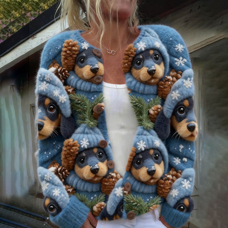 Klassische Vintage Strickjacke