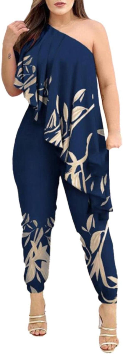 MW | Asymmetrischer Rüschen-Jumpsuit