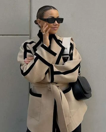 Anmutig gestaltete Jacke