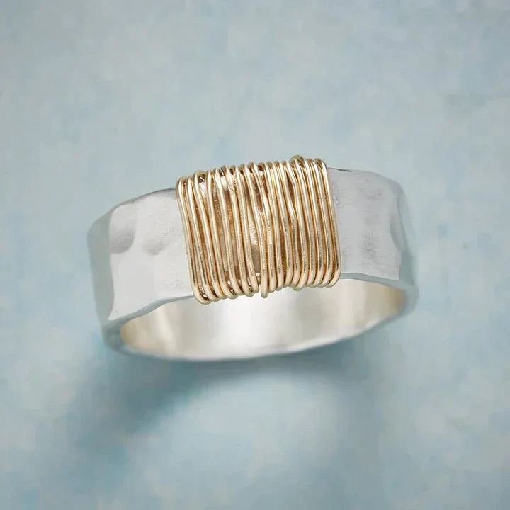 Handgefertigte Vintage Gold Ring