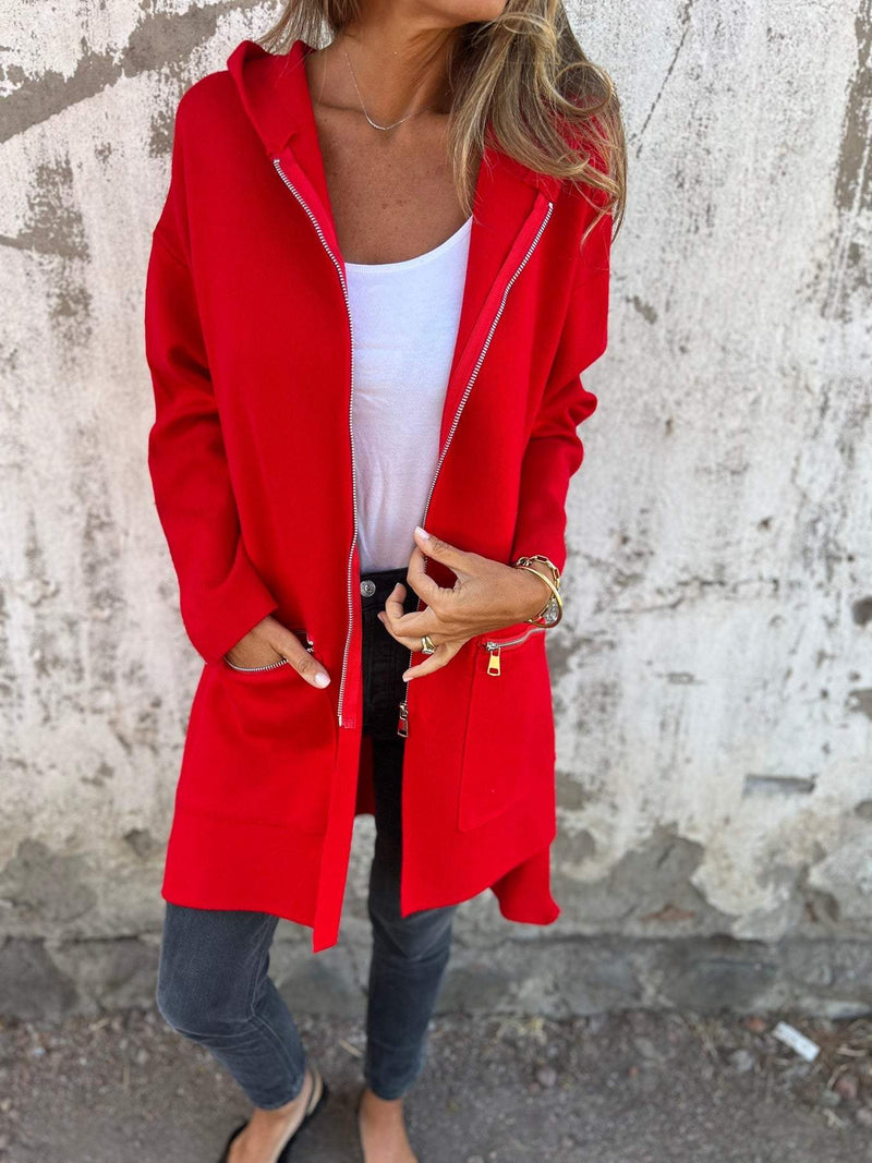 MW | Moderne lange Jacke für Frauen