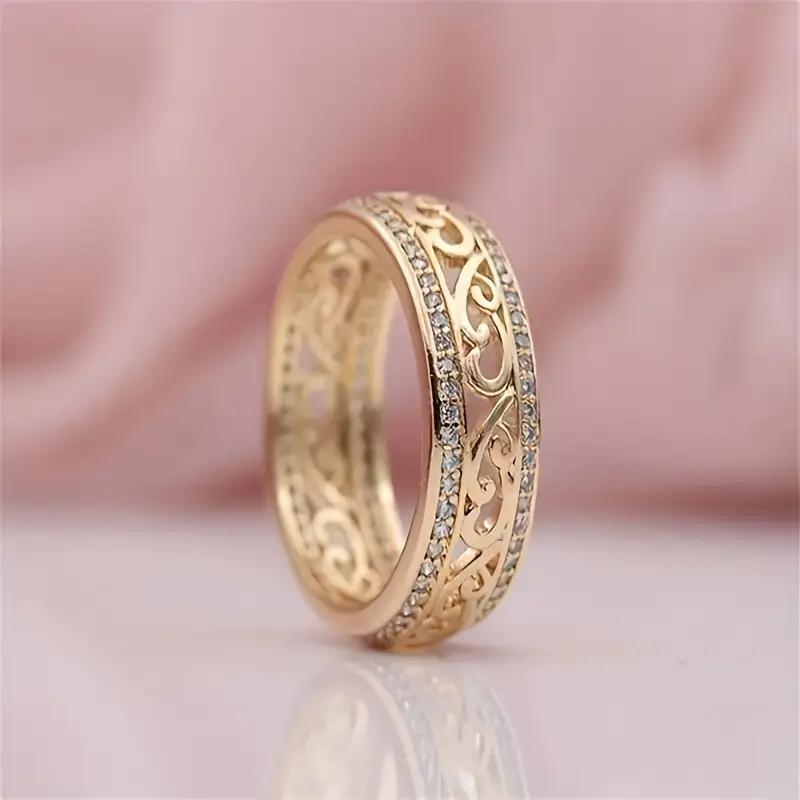 Charmante Gold Ring für jeden Anlass