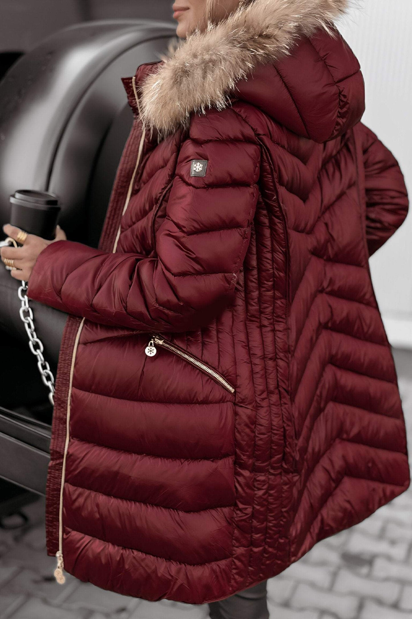 Anmutig gestaltete Jacke