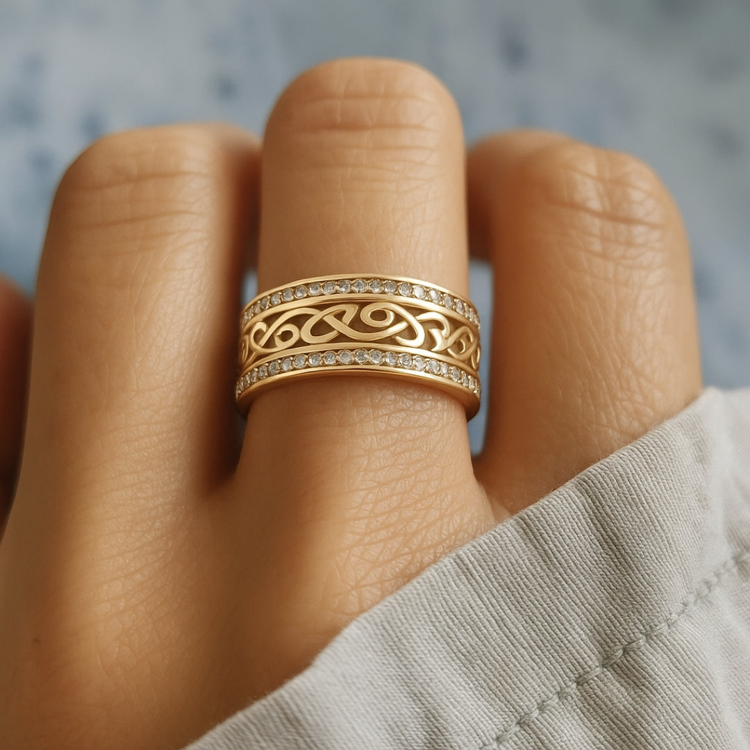 Charmante Gold Ring für jeden Anlass
