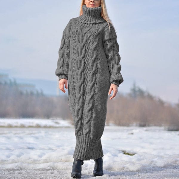 MW | Lockerer, verdrehter Strickrollkragenpullover 2024