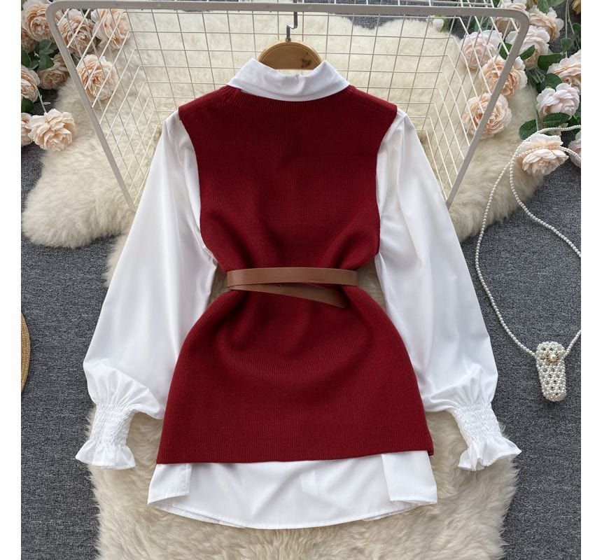 MW | Ärmelloses Pullover-Top-Set
