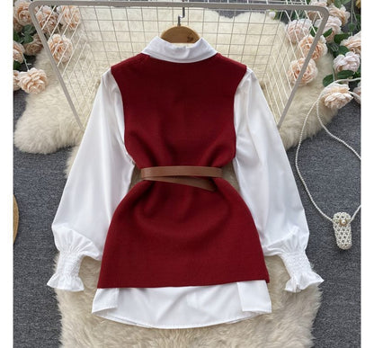 MW | Ärmelloses Pullover-Top-Set
