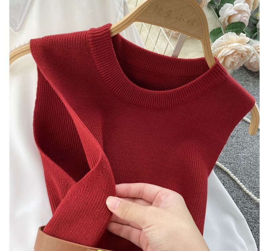 MW | Ärmelloses Pullover-Top-Set