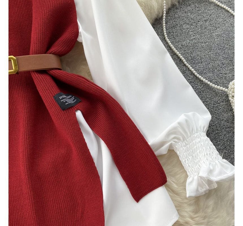 MW | Ärmelloses Pullover-Top-Set
